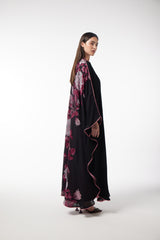 LB82 Kaftan Black Organza
