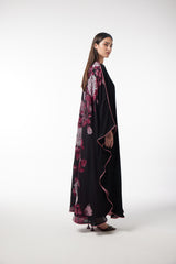 LB82 Kaftan Black Organza